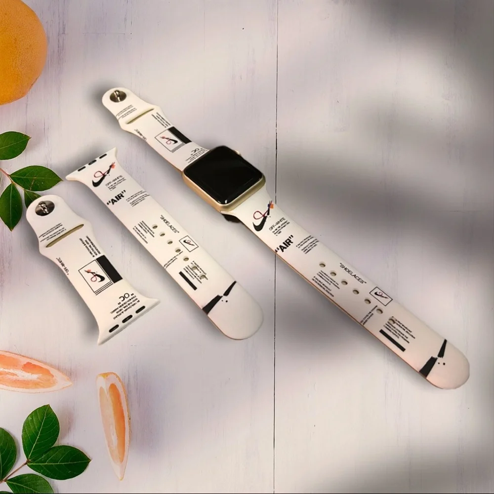 Watchband for Apple Watch White Sports Lover Design